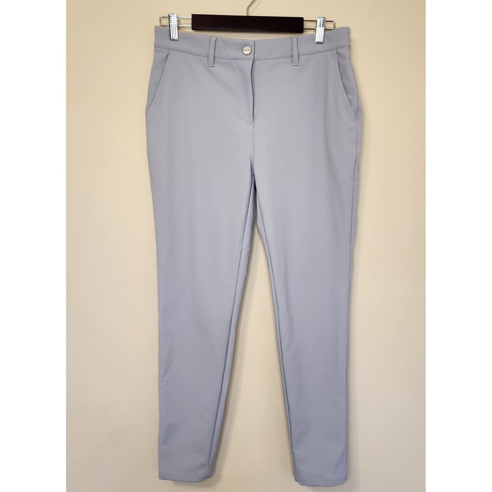 Macade Golf‎ Mens Slim Fit Flat Front Performance Pants Light Gray Size 40X27